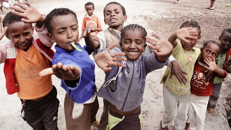 happy ethiopian children