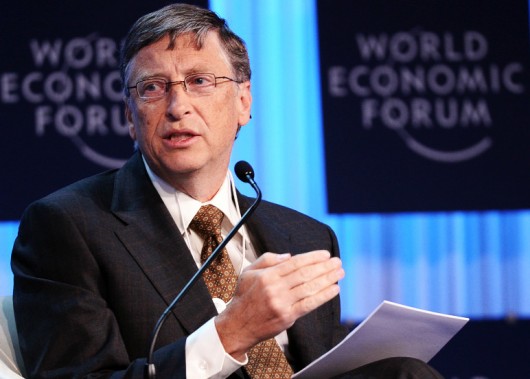 Bill Gates Donate World Economic Forum