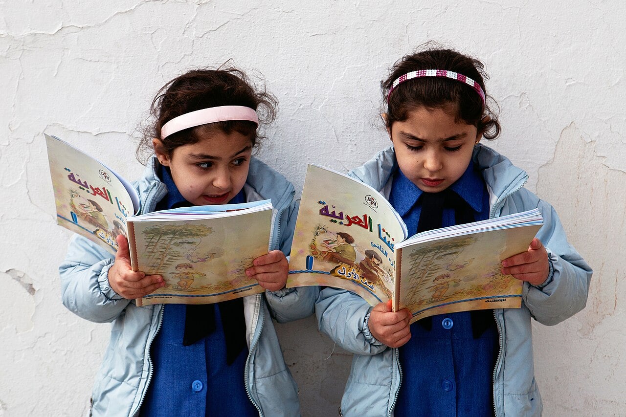 Children learning in a classroom