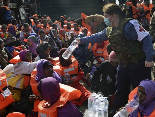Rescuing Migrants Crossing the Mediterranean Sea