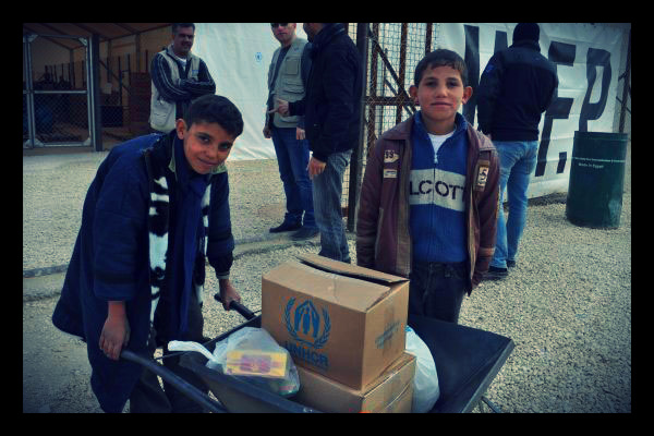 Syrian Children Fed and Educated in Refugee Camps