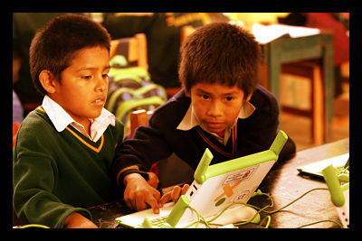 Technology Won't Solve World Hunger Kids Using Laptop