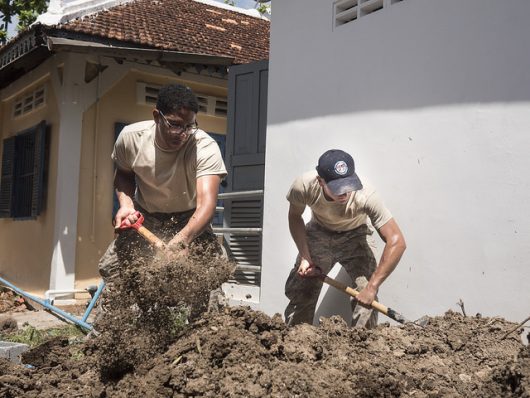 humanitarian aid to cambodia